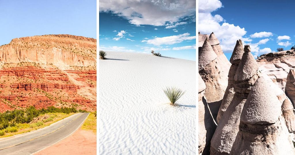 New Mexico, Travel, Jemez Scenic Byway, White Sands National Park, Tent Rocks