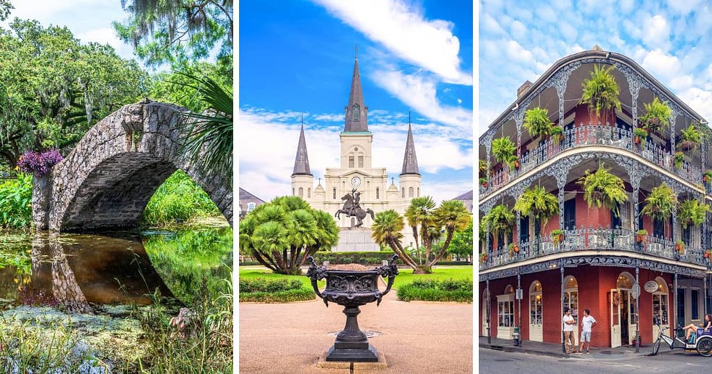 New Orleans, Louisiana, City Park, Jackson Square, French Quarter